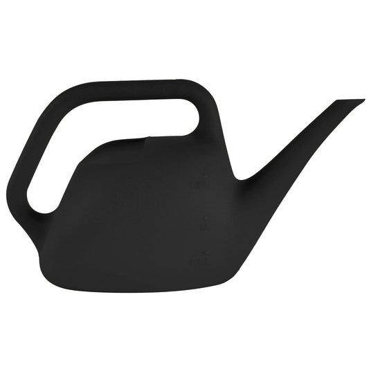 Bloem 1.5 L (0.4 Gallon) Resin Indoor/Outdoor Watering Can in Black, Small Watering Can for Small Space Use