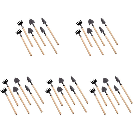 BESPORTBLE 10sets Mini Gardening Tools Handle Planting Tools Kit for Transplanting Flower and Vegetable Gardening