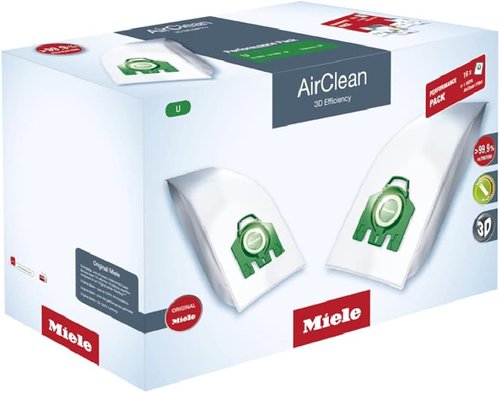 Miele Original Performance Pack Vacuum Cleaner Bags - 16 Bags & 1 HEPA Filter Included