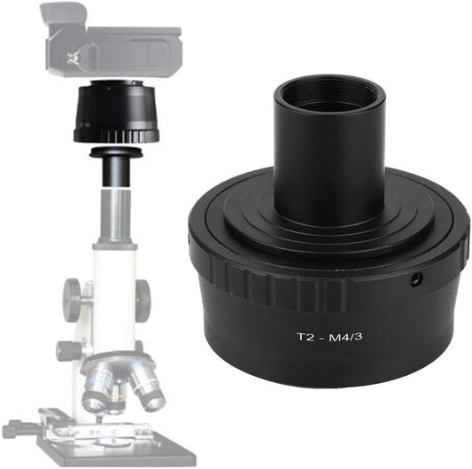 Bindpo T2-M4/3 M42 23.2mm M4/3 Microscope Adapter with Thread, Converter for T Mount Microscope Eyepiece to for Mount