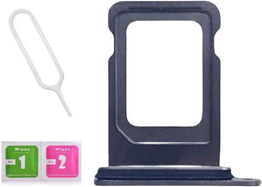 15 15 Dual SIM Card Tray Slot Holder Replacement for iPhone Pro Pro Max with Waterproof Rubber Ring and Sim Card Tray