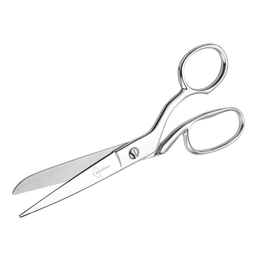 BoFuYuan Professional Stainless Steel Fabric Scissors, 8-Inch Heavy Duty MultiPurpose Tailor Sewing Scissors for Fabric Cutting, Leather, Craft, Sharp Precision Shears Blades, Ergonomic Comfort Grip