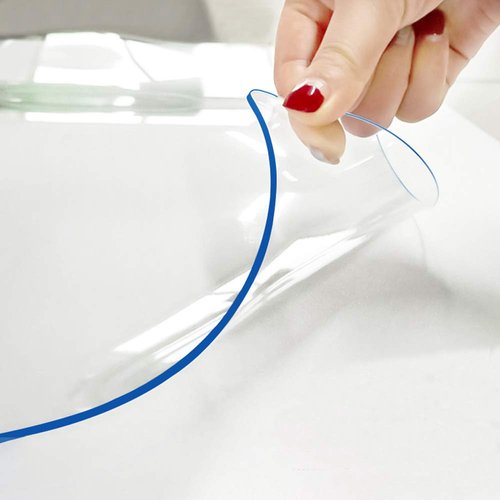 Clear Plastic Dining Table Protector 42x76 Inch Desk Pad Mat Wooden Furniture Coffee End Side Dinner Bar Table Cloth Top Protection Countertop Cover Waterproof Rectangular PVC Heat-Resisting