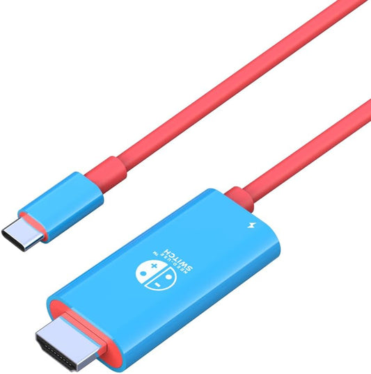 BKELHS 2 1 4K 60Hz 100W 17 6.6TF USB C to HDMI Cable in Steam Deck Adapter HDMI Charging Port, Monitor TV Connector