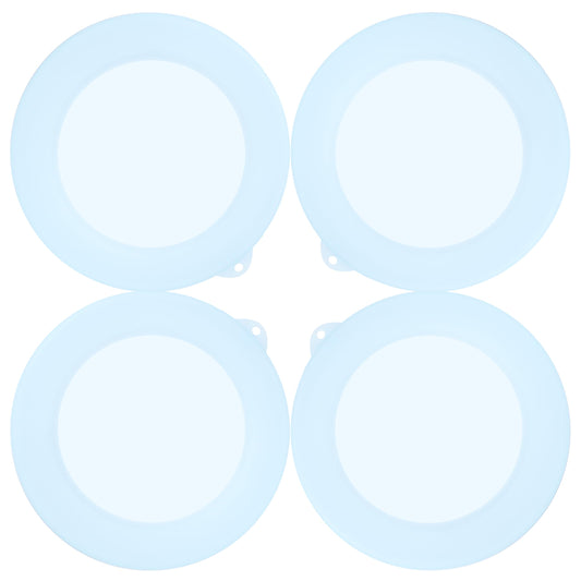 Purekra 4 Pack Silicone Lids for Corelle Vitrelle 18-Oz Soup/Cereal Bowls, Freezer & Microwave & Dishwasher Safe (Bowl not included)