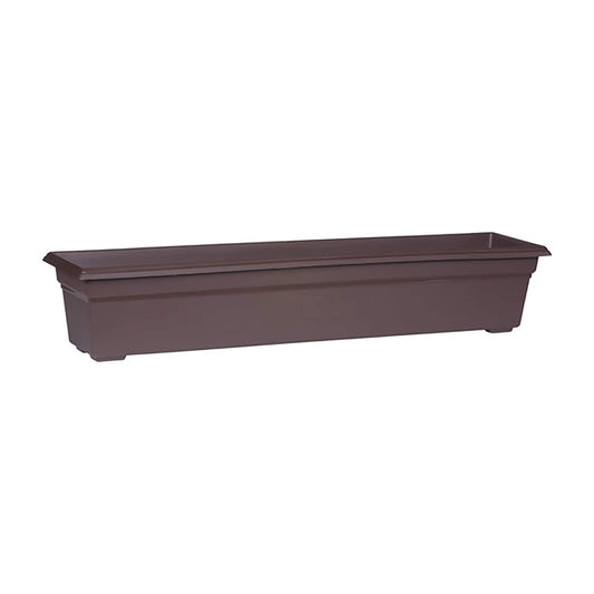 Root & Vessel 16363, Brown, Countryside Flower Box Planter, 36-Inch