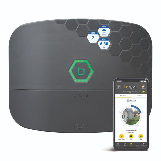 Orbit B-hyve XR Smart Sprinkler Timer - 8-Zone - WiFi-Enabled Indoor/Outdoor Irrigation Controller - App Control - Weatherproof Watering System - Multi Zone - Custom Programs - 57985