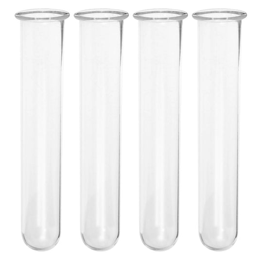 Balacoo 4pcs Hydroponic Glass Test Tube Vases 2.5x3x18cm Glass Planter Tubes for Desktop Plant Propagation and Indoor Terrarium Decoration