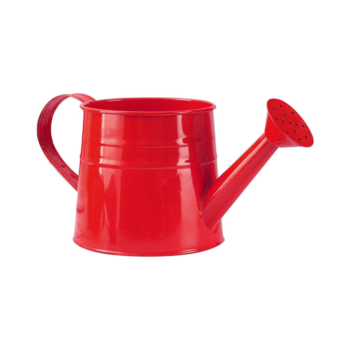 Galvanized Watering Can 1L,Tinplate Watering Kettle with Removable Spout,Garden Decorations,Gardening Tools for Outdoor Indoor Plants Lawn Garden (Red)