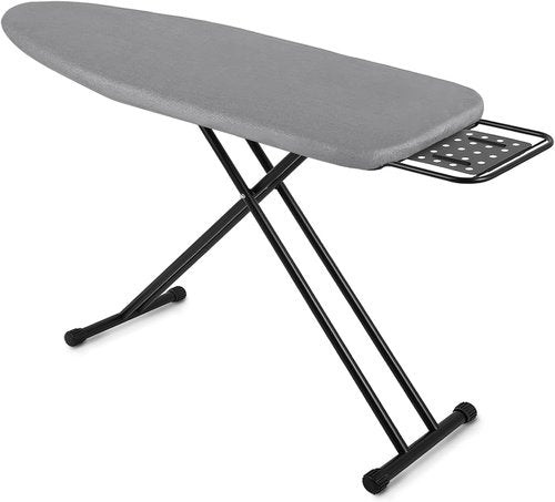 Jakeefud Full Size Ironing Board - 47" X 15" with Heat Resistant Cover & Adjustable Height