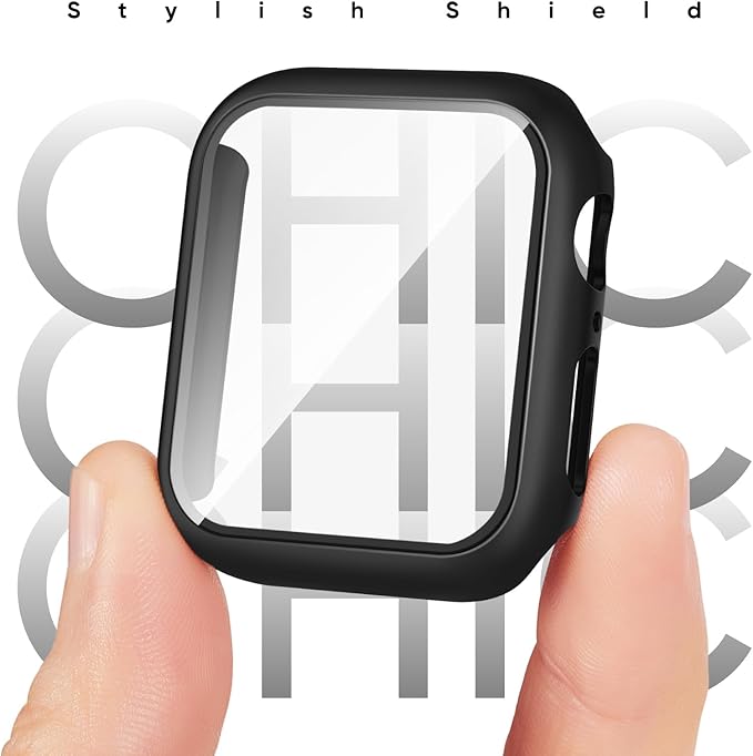 Compatible for Apple Watch Series 11 10 Band 42mm and Case with Screen Protector, Soft Silicone Sport Strap Bands and Protective Cover with Tempered Glass for iWatch Series 11 10
