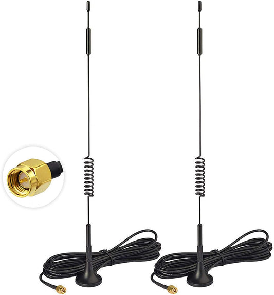 BINGFU 4G 7dBi (2-Pack) 4G LTE Magnetic Base MIMO SMA Male Antenna Compatible with LTE Wireless CPE Router Hotspot