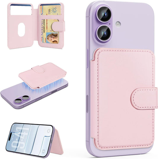 17/17 pro/16/15/14/13/12 4-Card TopMade for MagSafe Wallet, Strongest Magnetic Card Holder for iPhone Series, Holder