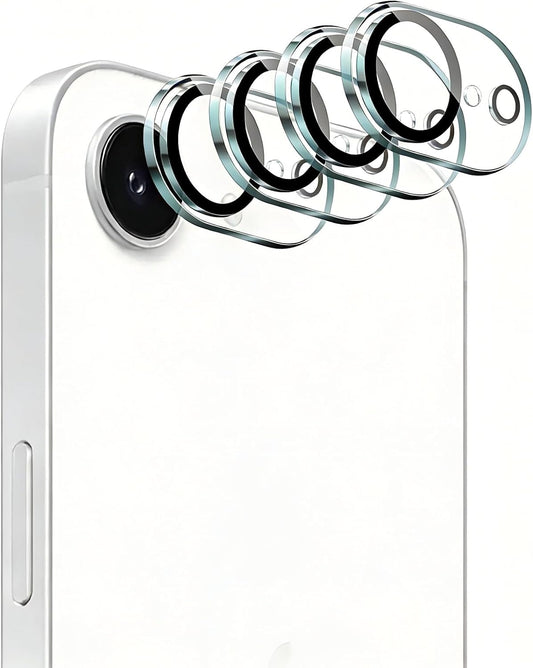 4-Pack 17e/16e, 9H Camera Lens Protector for iPhone Tempered Glass Camera Cover Screen Protector Accessories, HD