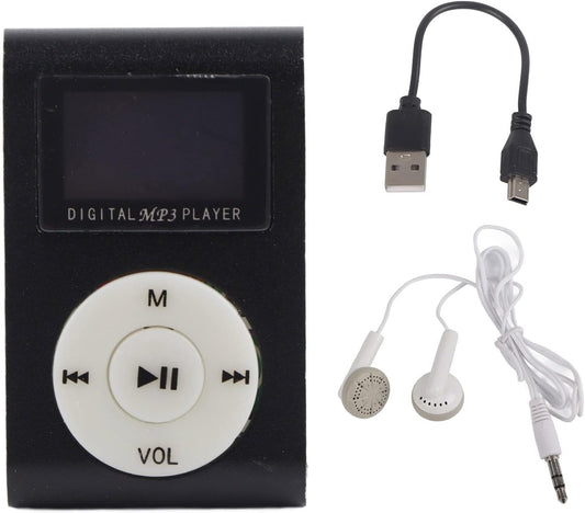 Yosoo Health Gear MP3 MP3 32GB Music Player Screen Clip Sports Player with Expansion Slot Aluminum Alloy Material