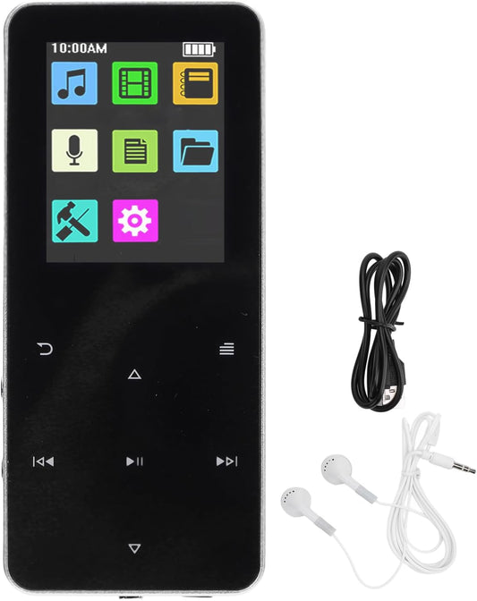 Yoidesu MP3 1.8 Inch 4GB MP3 180mAh MP3 (4GB) Player with Bluetooth, HD Screen for Android, Portable Streaming Music