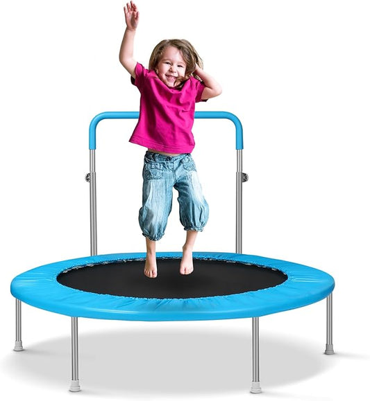 Mini Trampoline for Kids, Indoor Toddler Trampoline with Handle, Child Small Rebounder Trampoline for Indoor and Outdoor Use