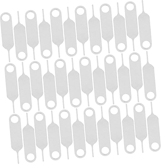 500pcs Mikikit Durable Stainless Steel Sim Card Ejector Tool Easy to Use Pin for Quick Sim Removal Smooth Finish