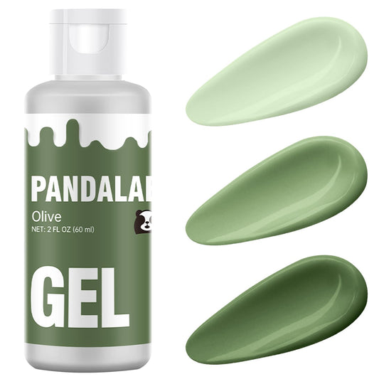 Pandalab Olive Gel Food Coloring - High Concentrated 2 Ounce Dye for Baking, Icing, and Slime