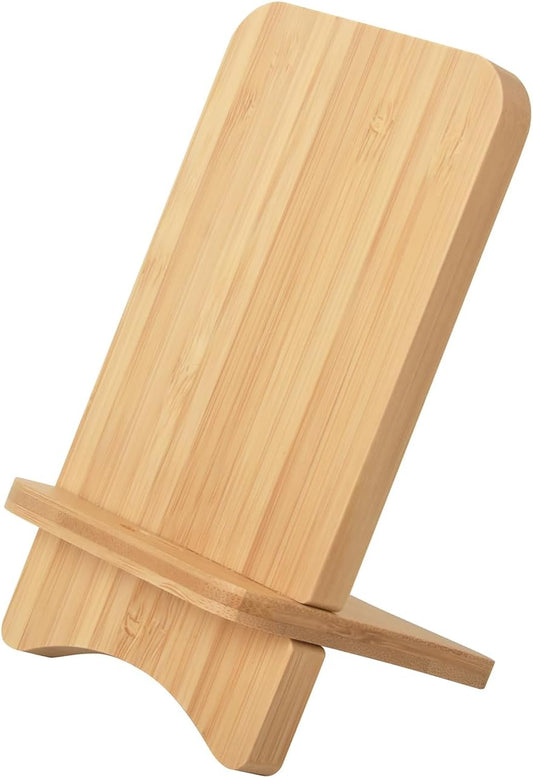 Abbolinxus Bamboo Phone Stand, Desktop Stand, Simple Phone Stand, Compatible with All Phones (Bamboo)