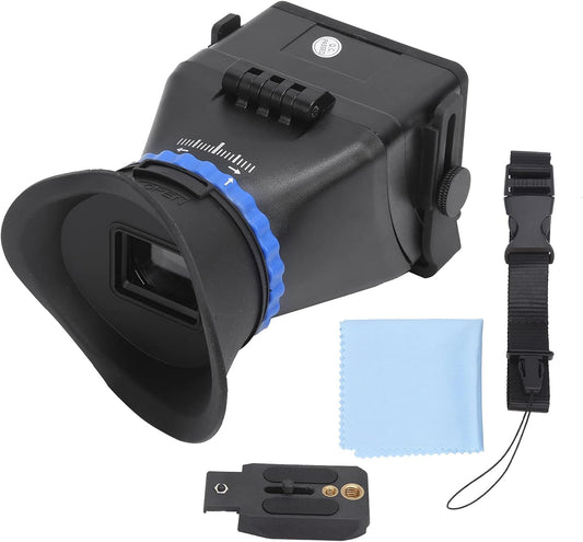 Zerone 3X 3in/3.2in Camera Viewfinder, Magnification Lens with Screen SLR Viewfinder, Compatible with Tripod