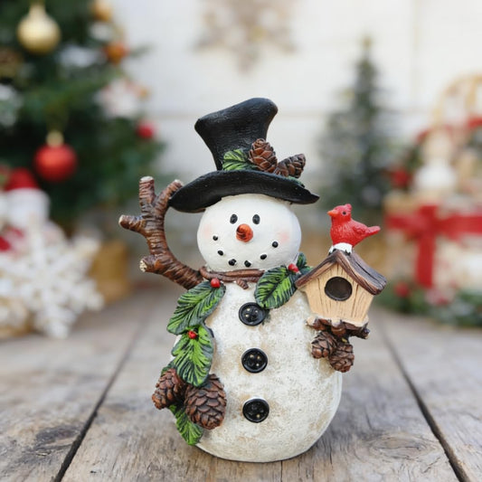 Regine Switzerland Snowman Figurines - Charming Holiday Indoor Decorations | Winter Ornaments for Gifts