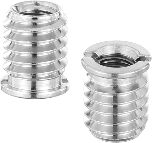 Zyghjort 4 1/4 3/8 1/4 3/8 12 Mm PCS to Adapter, Female to Male Adapter Tripod Thread Adapters Height Reducer Bushing