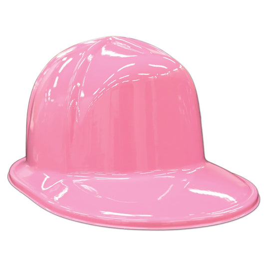 Pink Plastic Construction Helmets 24 Piece