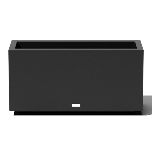 Veradek Block Series Long Box Planter - Large Rectangular Planter for Indoor or Outdoor Patio/Porch | Durable All-Weather Use with Drainage Holes | Modern Décor for Tall Plants, Flowers or Shrubs