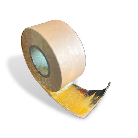 LiME LiNE Spin-able Gold Leaf 1" x160 ft Roll, for Automotive Art, Gilding, Lettering, Engine Turn Spun Leaf