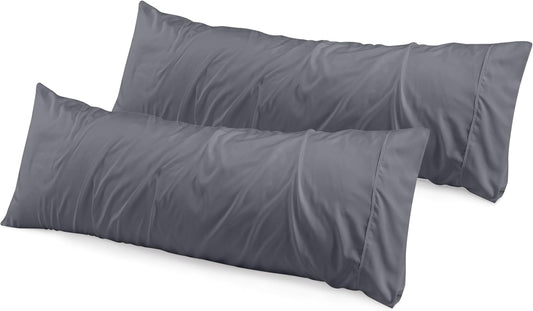 Utopia Bedding Pillow Cases - Soft Brushed Microfiber | Oeko-TEX Certified, 2-Pack, Queen Size, 20x30 Inches (Grey)