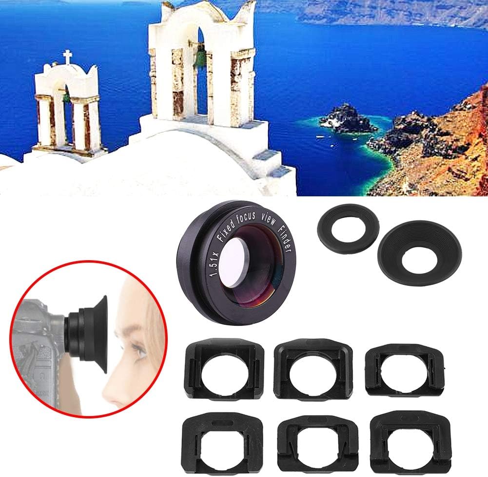 1.5X 6 Viewfinder Magnifier for DSLR Camera, Mounting Bases