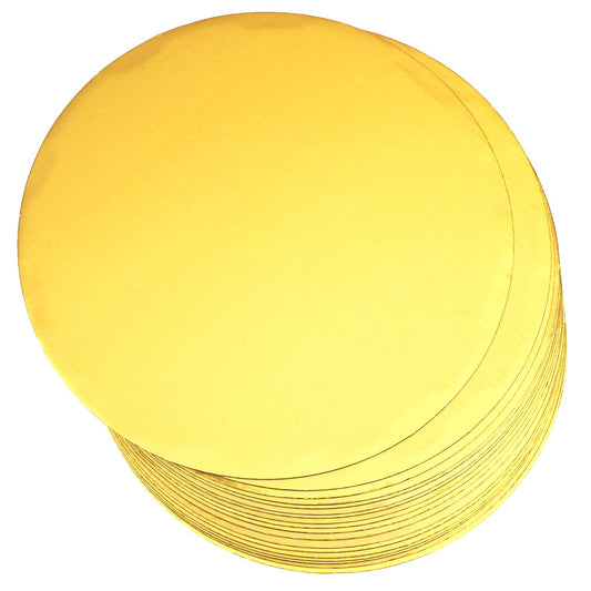 qiqee 12 Inch Gold Cake Boards Round 40-Packs Circles Rounds Base Food-Grade Cardboard Cake Plate（Thinner But Stronger）