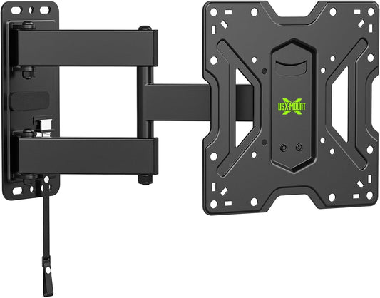 USX MOUNT RV TV Mount - UL Listed Full Motion Bracket for 17-43 Inch TVs | Lockable Swivel Tilt, 44 lbs Capacity