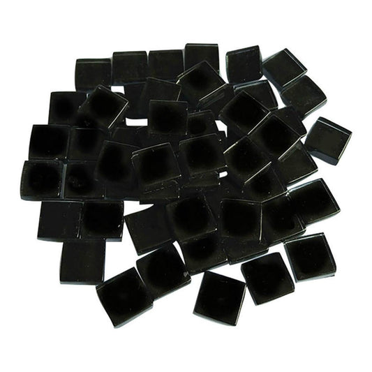 BestTeam Craft Material Mosaic Tile, Micro Glass Tiny Mini Mosaic Tile DIY Hobbies Children Handmade Crystal Free Stone Craft Material Creativity 300g (Black)