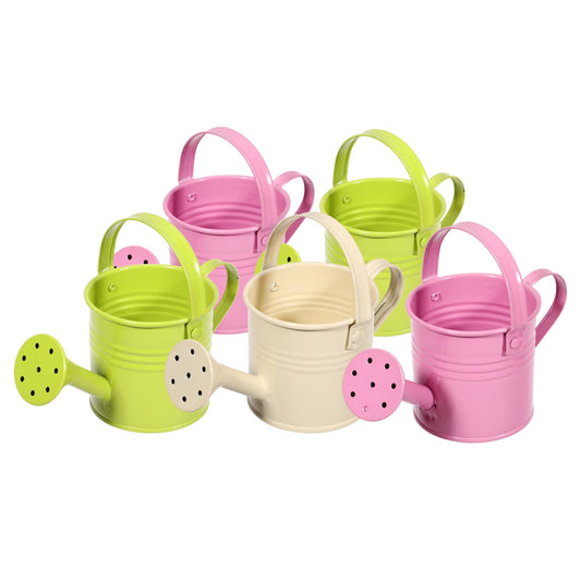 NOLITOY 5pcs Small Watering Can for Garden and Home Plants, Portable Sprinkling Kettle Watering Pot, 5.90 X 2.95 Inches, Random Color