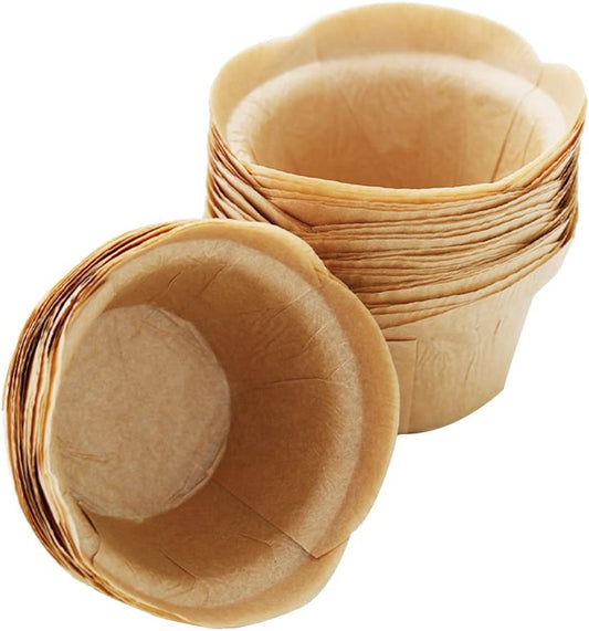 SK Cupcake Liners - Natural Baking Muffin Paper Cups for Weddings & Celebrations | 50pcs