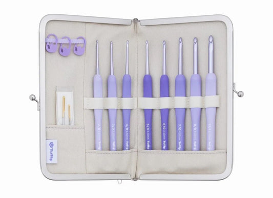 Tulip Tulip Knitting Needles ETIMO Murasaki Crochet Set with Cushion Grip TEM-001