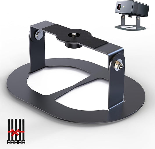 1/4" Setup DAWASAPAT Desktop Projector Stand Table, MINI Tabletop Projector Holder Mount with Screw & Cable Ties, Easy