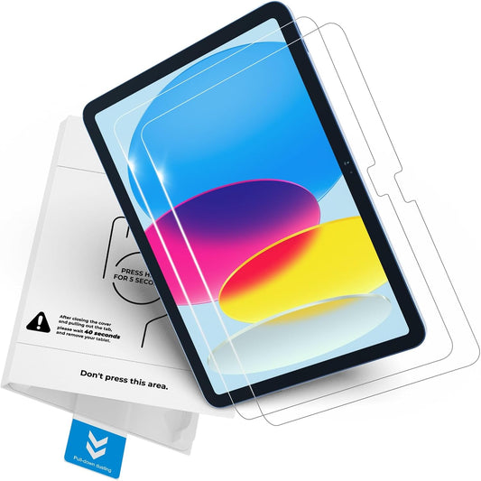 2 Pack A16 11th 10th (2025/2022) 9H MOBDIK Screen Protector Compatible with iPad / Generation Tempered Glass