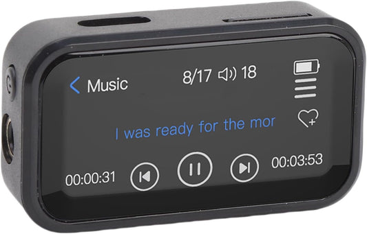 YUEHISY MP3 5.3, 32GB 1.47" Player with Bluetooth Portable Music Player with Back Clip, Lossless HiFi Sound