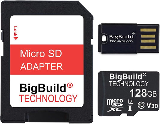 BigBuild Technology 128GB U3 S10 Micro SDXC Memory Card for Samsung Galaxy Tab FE/FE+ Tablet