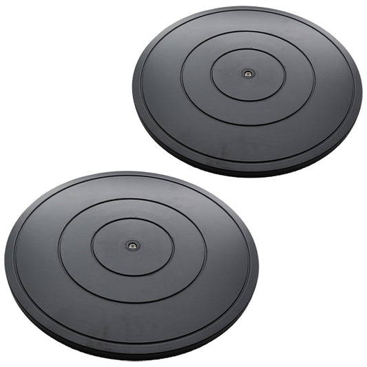 2 PCS 16 Inch Lazy Susan Turntable Heavy Duty Rotating Swivel Stand Lazy Susan with Steel Ball Bearings Flat Base Stand for TV/Computer/Monitor/Arts/Crafts/Bonsai/Statue/Cabinet Organizer