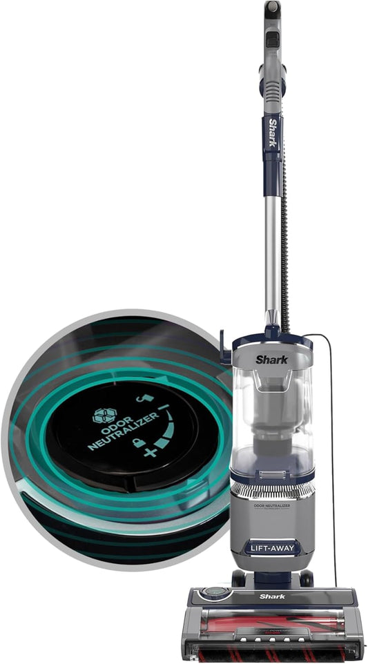 Shark Pet Performance Plus Lift-Away Vacuum - DuoClean & Odor Neutralizer, Navy/Silver