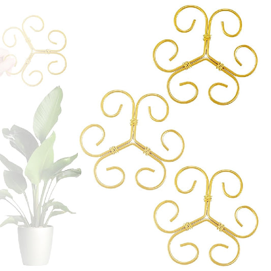 Plant Stem Support Set, Reusable Plastic Climbing Plant Supports Plants Trellis Plant Support for Indoor Plants, Upgrade Plastic Reusable Plant Stabilizer, Indoor Plants Accessories (Heart, 3pcs)