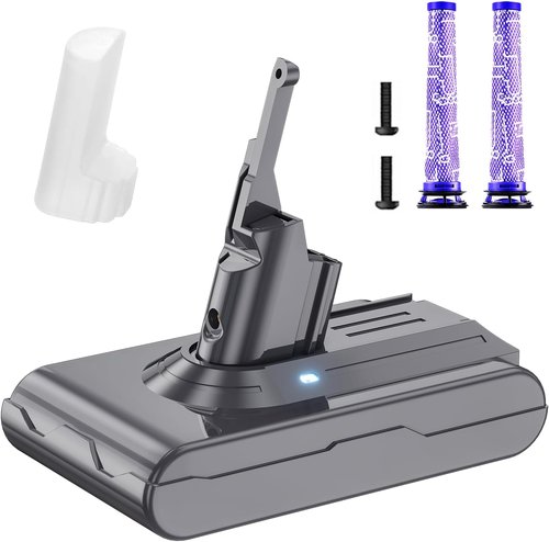 Dyson 7000mAh Battery Replacement | 21.6V Li-ion for V8 Animal, Absolute, Motorhead & Fluffy