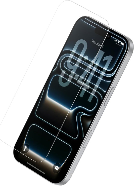 17 Belkin ScreenForce TemperedGlass Screen Protector for iPhone Pro, Scratch-Resistant Impact Protection w/Included
