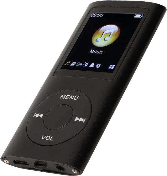 Zopsc MP3 1.8 Inch 64GB, 200mAh Portable Player, Lossless HiFi Music Player with LCD Screen, Memory Card Slot Support