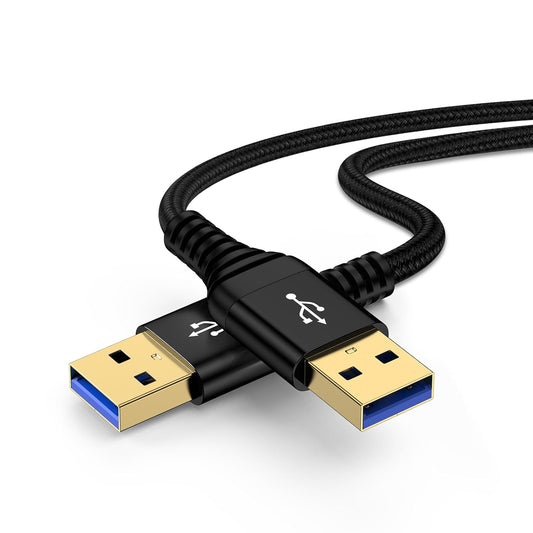 3.0 6 Bar,Monitor,USB3.0 Hub,Projector,Set USB A to A, FT, Male to Male Cable Double End USB Cord Data Transfer Cord