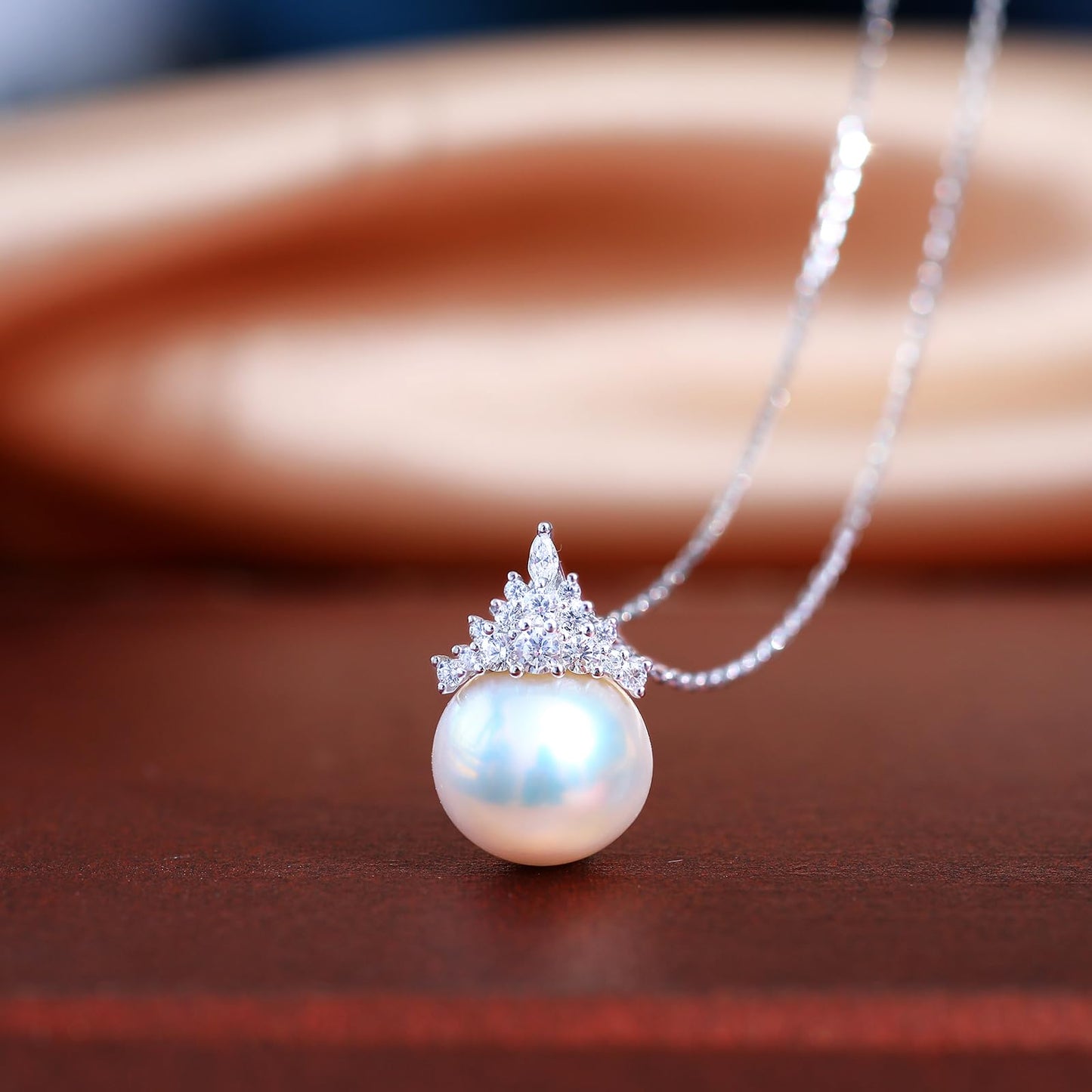 Orapearl Freshwater Pearl Pendant Necklace 11-12mm AAAA Jewelry Gift for Wife Mom Girlfriend Her Women June Birthstone for Anniversary Birthday Wedding